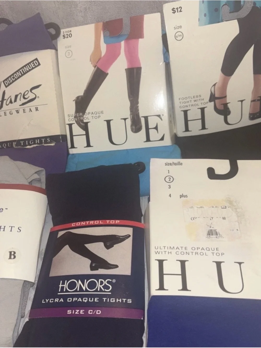 Huge Lot of 10 Women’s TIGHTS Size S & M, some vintage, diff styles & colors NEW